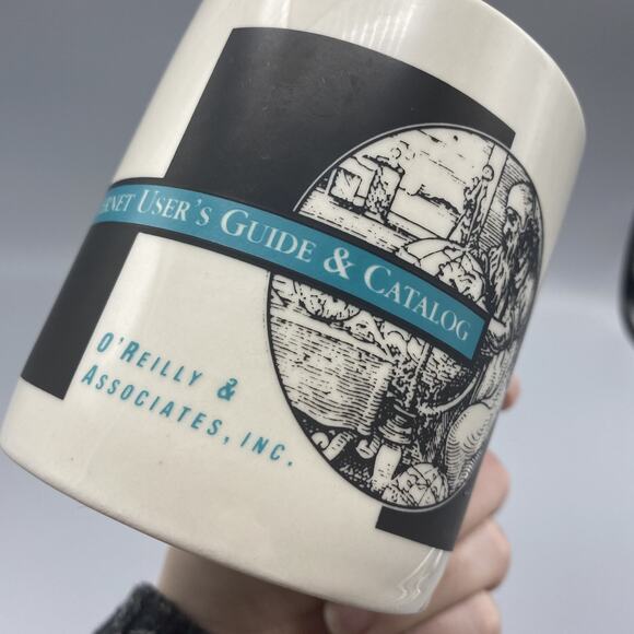 The Whole Internet User's Guide & Catalog‎ Coffee MUG Cup Stoneware Computer - Picture 8 of 8